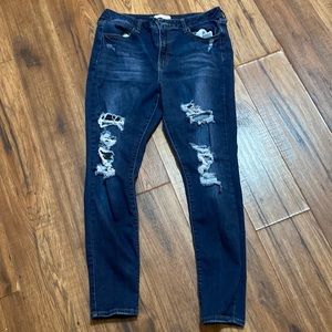 Skinny high rise jegging
